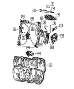 1SZ26FQDAH - Doors, Door Mirrors and Related Parts: Exterior Door Handle for Dodge: Dart Image