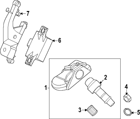 Tire Pressure Monitor Components for 2025 Porsche Macan #0