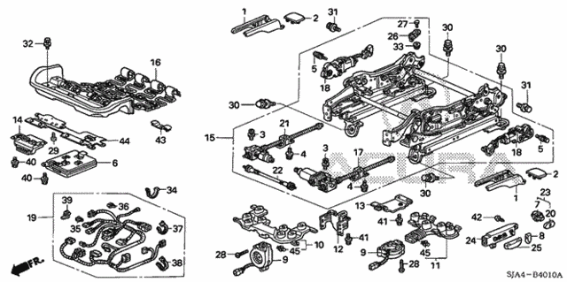 Front Seat Components (L.) (1) for 2005 Acura RL #0