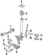 F1DZ5A927A - Suspension: Rear Upper Control Arm for Ford: Taurus | Mercury: Sable Image