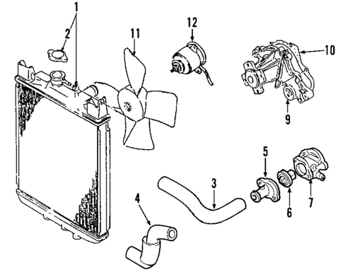 Cooling System for 1990 Suzuki Swift #0
