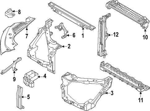 Radiator Support for 2023 Land Rover Range Rover Sport #0