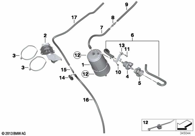 16137712950 - : Hose Line for BMW-Motorrad Image