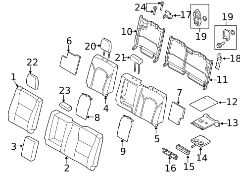 Rear Seat Components for 2019 Ford F-150 #0