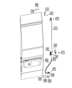 68134292AA - Doors, Door Mirrors and Related Parts: Door Stabilizer Plate for Ram: ProMaster 1500, ProMaster 2500, ProMaster 3500, ProMaster EV Image