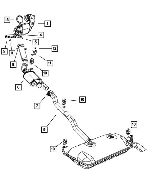 Exhaust System for 2010 Jeep Patriot #5