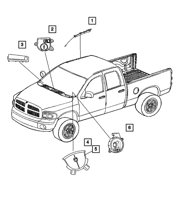 YT70XDVAB - Electrical: Driver Air Bag for Mopar Image