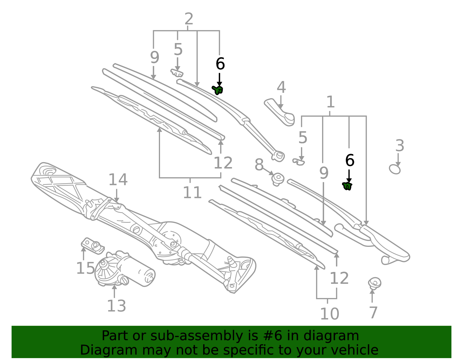 61618162982 - 1997-2003 BMW Wiper Arm Guide (61-61-8-162-982) | BMW of ...
