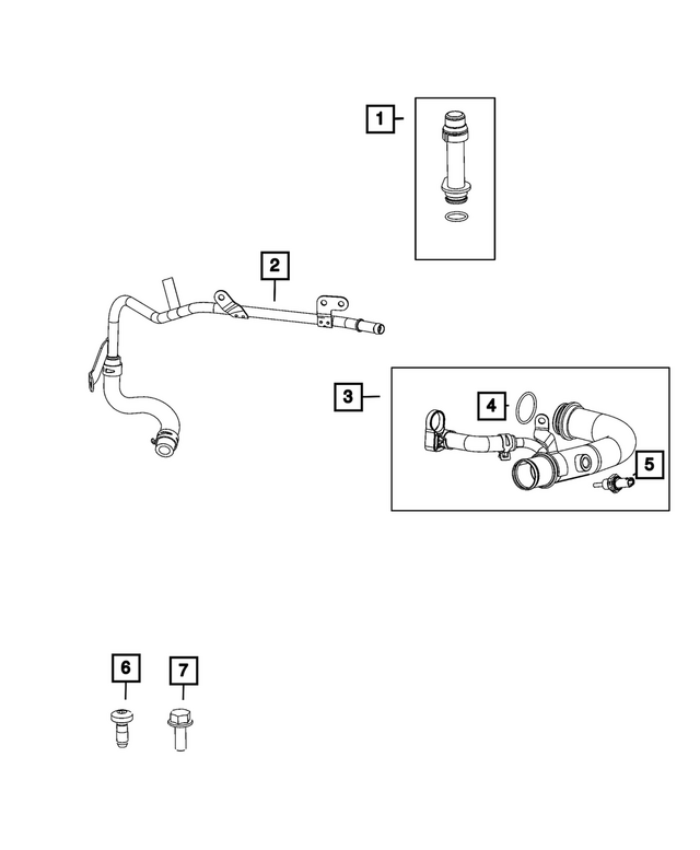 68535412AD - : Coolant Tube for Mopar Image