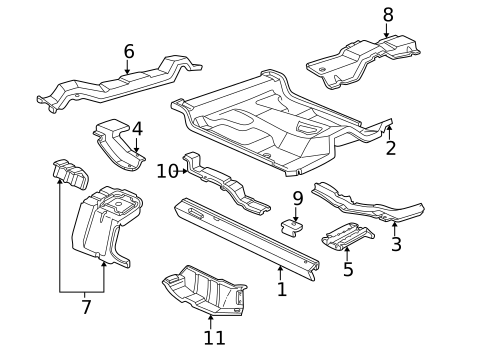 Floor - Cab for 1999 Mazda B4000 #1