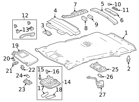 Navigation System Components for 2022 Toyota Corolla #1