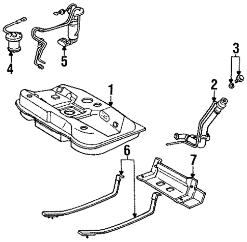 Fuel System Components for 1989 Toyota Camry #0