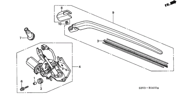 Rear Wiper for 2005 Acura MDX #0