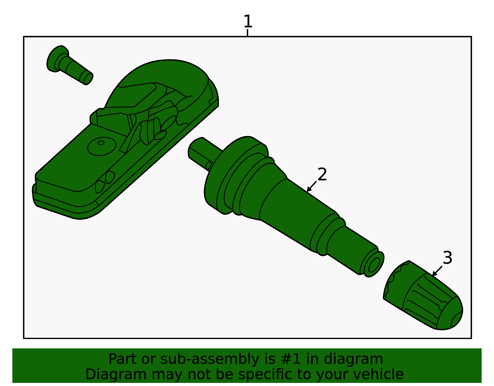 52940-L1100 - Tire Pressure Monitoring System (TPMS) Sensor 2021