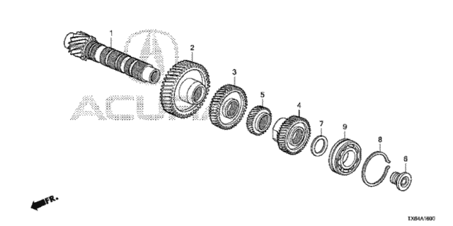 AT Countershaft (DCT) for 2016 Acura ILX #0
