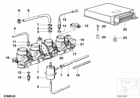 Throttle Valve and Actuator for 1986 BMW-Motorrad K 100 #0
