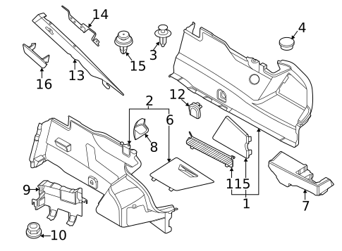 Interior Trim - Quarter Panels for 2022 BMW M850i xDrive Gran Coupe #0