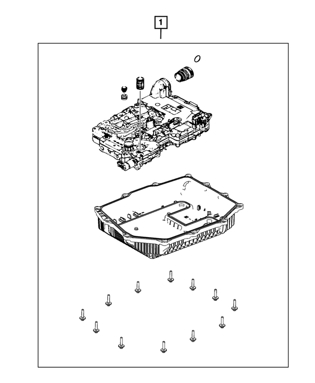 68757854AA - Transmission: Transmission Valve Body &amp; Control Unit for Mopar Image image