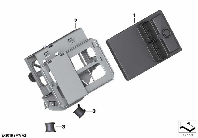 61358394897 - General Electrical System: Central Chassis Electronics - 17-07-500 for BMW-Motorrad Image image