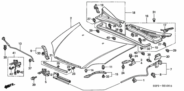 Hood for 2001 Honda Civic #0