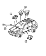 4602840AD - Electrical: Heated Seat Switch, Instrument Panel, Front Seat for Mopar Image
