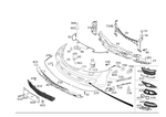 2218801340 - Attachment Parts: Trim for Mercedes-Benz Image