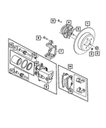 68245288AA - : Disc Brake Pin Kit for Mopar Image