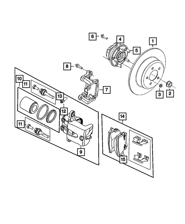 6101782 - Brakes: Push On Round With Teeth Spring Retainer for Mopar Image
