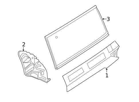 Glass - Side Panel for 2016 Nissan Quest #0