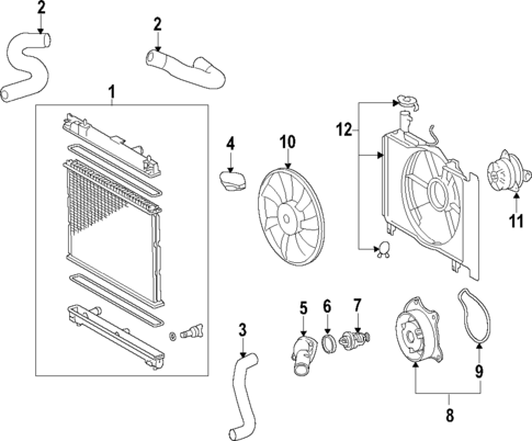 Cooling System for 2008 Scion xD #0