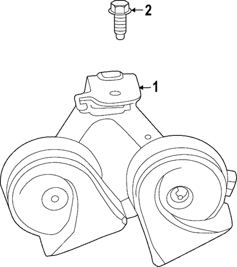 Horn for 2025 GMC Hummer EV SUV #0