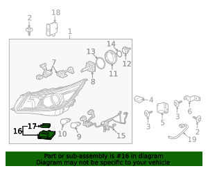 2010-2013 Buick LaCrosse Headlamp Ballast 22743220 | OEM Parts Online