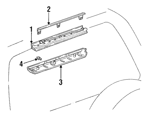 High Mount Lamps for 1994 Toyota Land Cruiser #0