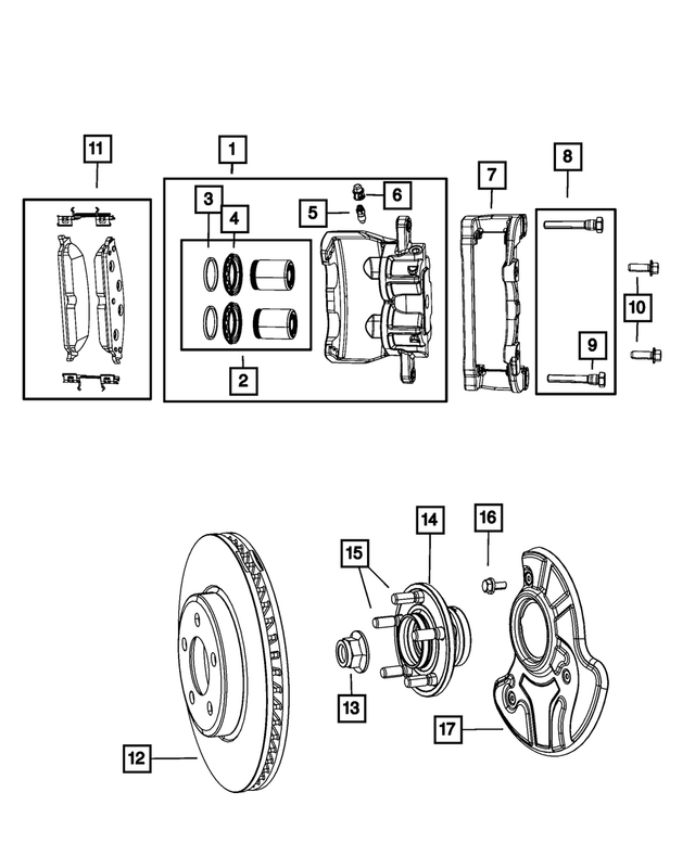 R5137670AC - Brakes: Disc Brake Caliper Assembly, Remanufactured, Left for Mopar Image