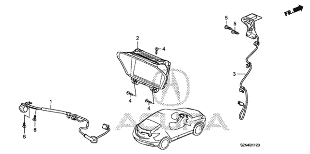 Navigation System - Rear Camera for 2011 Acura ZDX #0