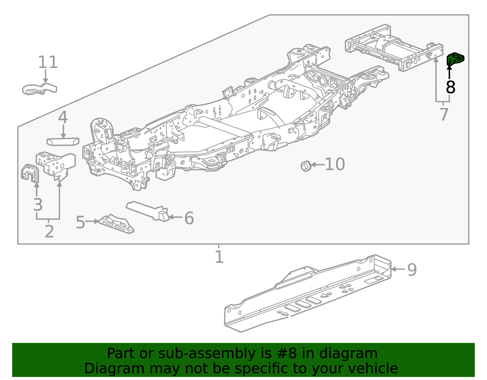 2025 GM Rear Mount Bracket 86555245 | Shop Matick Buick GMC
