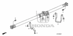 40100SCWA03 - Chassis: SHAFT ASSY., PROPELLER for Honda Image