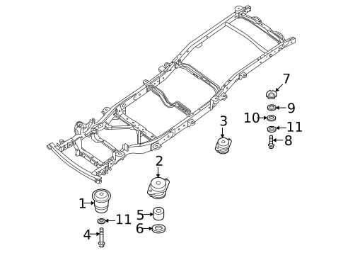 Body Mounting for 2018 Nissan TITAN XD #0