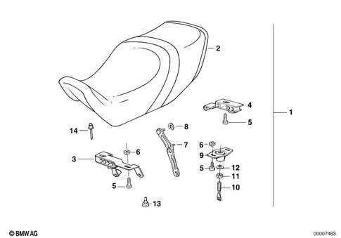 Bench Seat for 1989 BMW-Motorrad K 100 LT #4