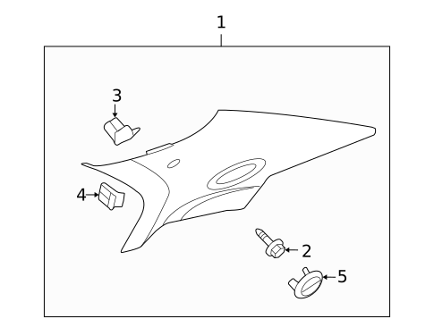 Interior Trim - Quarter Panels for 2005 Cadillac STS #0