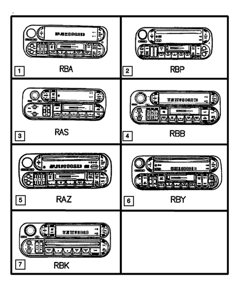 Radio, Antenna, and Speakers for 2001 Dodge Durango #2