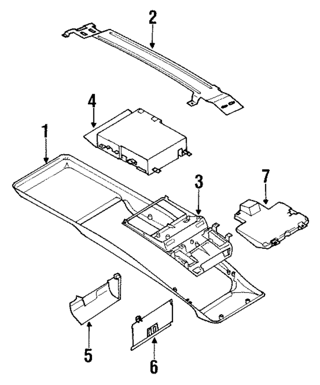 V497FC5 - Body: Console Housing for Mopar Image