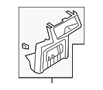 4KE8643766PS - Body: Rear Trim for Audi: e-tron Quattro, e-tron S, e-tron S Sportback, e-tron Sportback, Q8 e-tron, Q8 e-tron Sportback, SQ8 e-tron, SQ8 e-tron Sportback Image