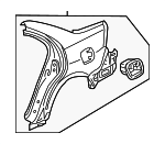 4646SDLA90ZZ - Body: Quarter Panel for Honda: Accord Image