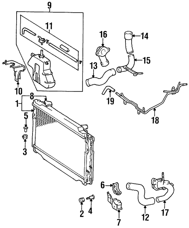 1635166010 - : Water Outlet for Toyota Image