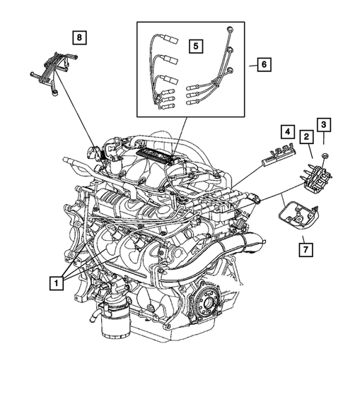 Bougies-câbles-bobines pour 2007 Chrysler Pacifica #0