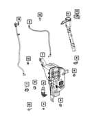 68465695AA - Electrical: Windshield Washer Reservoir for Mopar Image