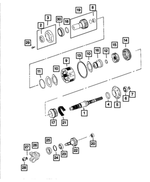 5017631AA - Transfer Case Model 231 [DHN]: Transfer Case Mainshaft for Mopar Image