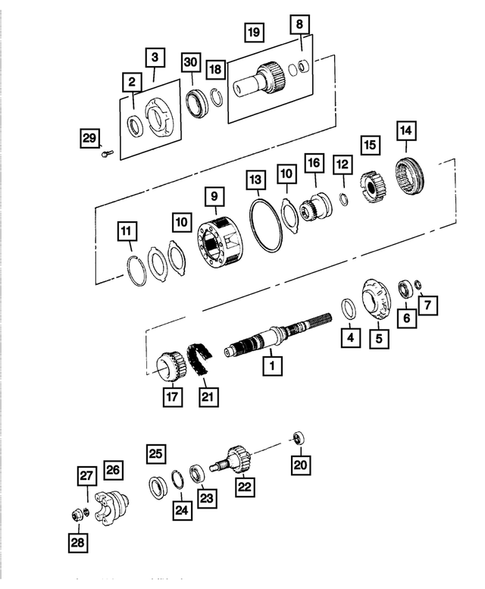 Gear Train for 2005 Jeep Wrangler #0