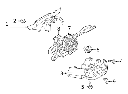 Shroud, Switches & Levers for 2022 Audi S7 Sportback #0